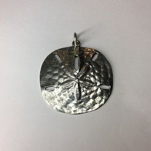 James Avery retired large sand dollar pendant